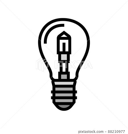halogen light bulb color icon vector illustration halogen light bulb color icon vector illustration 88210977