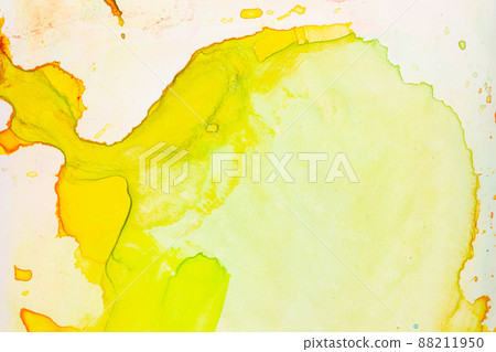 Abstract expansion of yellow and orange colors of watercolor. Abstract expansion of yellow and orange colors of watercolor. 88211950