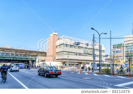 Tokyo cityscape Nakano station 88212078