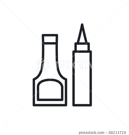 Ketchup and mustard bottles icon. Fast food isolated icons Ketchup and mustard bottles icon. Fast food isolated icons 88213728