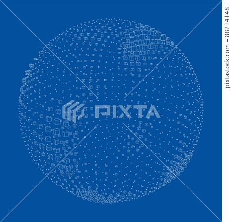 Vector abstract sphere background 88214148