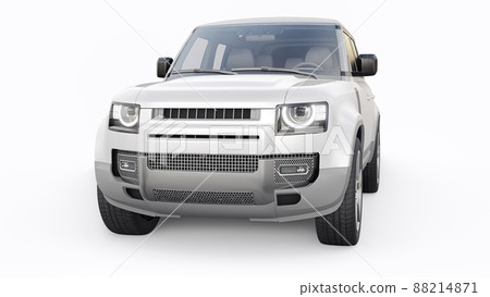 Expedition SUV for rural areas and outdoor activities. 3d render 88214871