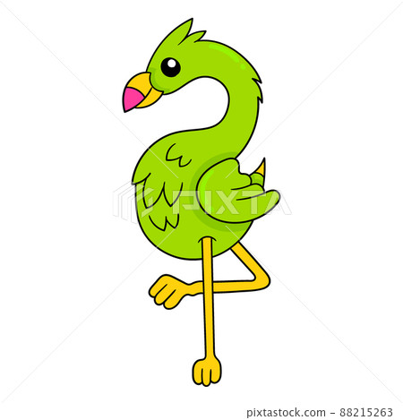 the stork is standing on long legs, doodle icon image kawaii the stork is standing on long legs, doodle icon image kawaii 88215263