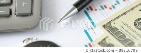 Close-up of stock market candlestick chart Close-up of stock market candlestick chart 88216799