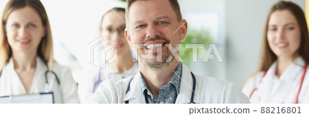 Team of doctors in clinic office Team of doctors in clinic office 88216801