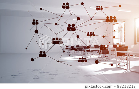 Networking and wireless connection as concept for effective modern business Networking and wireless connection as concept for effective modern business 88218212