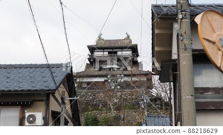 從城下町看到的丸岡城 88218629