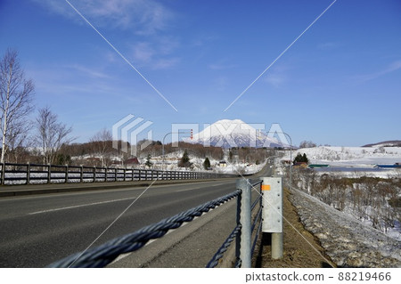 Mt. Yotei seen from the viewpoint of Mt. Yotei in the Kurokawa district of Niseko Town Mt. Yotei seen from the viewpoint of Mt. Yotei in the Kurokawa district of Niseko Town 88219466