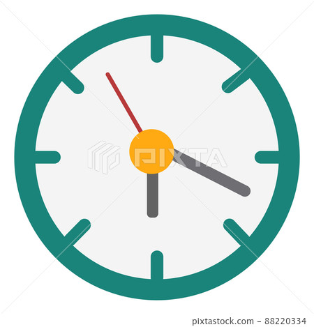 Clock face icon. Round time device with arrows Clock face icon. Round time device with arrows 88220334