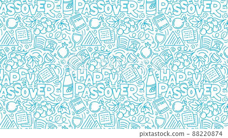 Passover blue background Passover blue background 88220874