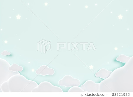 3D of sweet clody background for baby,Child products, Happy Birthday theme for kids or baby greeting card or poster. 3D of sweet clody background for baby,Child products, Happy Birthday theme for kids or baby greeting card or poster. 88221923