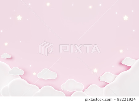 3D of sweet clody background for baby,Child products, Happy Birthday theme for kids or baby greeting card or poster. 3D of sweet clody background for baby,Child products, Happy Birthday theme for kids or baby greeting card or poster. 88221924