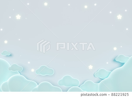 3D of sweet clody background for baby,Child products, Happy Birthday theme for kids or baby greeting card or poster. 3D of sweet clody background for baby,Child products, Happy Birthday theme for kids or baby greeting card or poster. 88221925