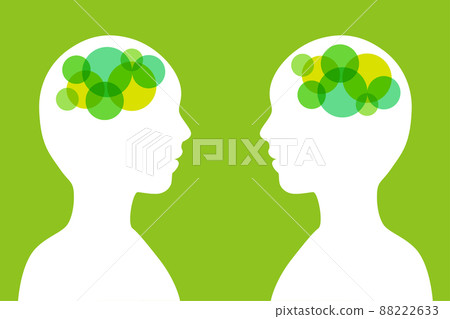 Human Psychology Brain Head Silhouette Vector AI 88222633