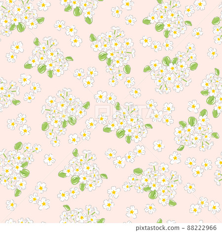 Primrose Spring Garden flower hand drawn vector seamless pattern. Vintage Romantic Liberty inspired Petite floral ditsy print. Bloomy calico neutral background for fashion fabric or home textile. Primrose Spring Garden flower hand drawn vector seamless pattern. Vintage Romantic Liberty inspired Petite floral ditsy print. Bloomy calico neutral background for fashion fabric or home textile. 88222966