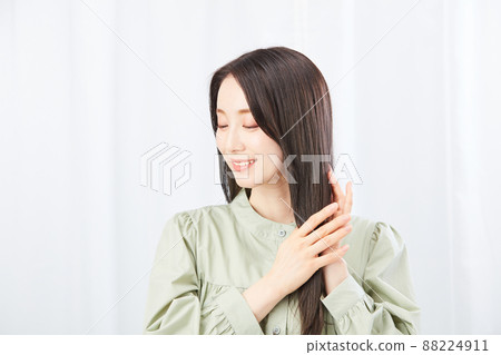 美麗的女人，頭髮 88224911