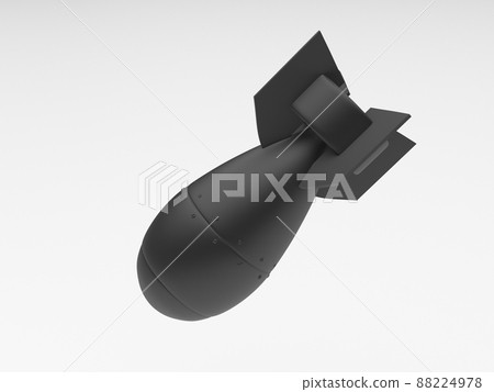 3d rendering of a black missile falling in metal 3d rendering of a black missile falling in metal 88224978