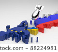 3D rendering of a Missile bombarding Ukraine 88224981