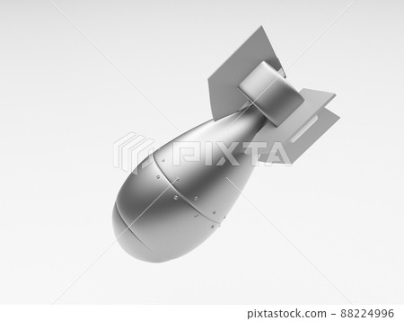 3d rendering of a metal falling missile 3d rendering of a metal falling missile 88224996