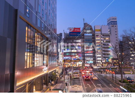 View of Tokyo cityscape in Japan, such as the cityscape in front of Gotanda station View of Tokyo cityscape in Japan, such as the cityscape in front of Gotanda station 88225961