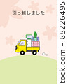 Moving postcard Moving with a light tiger 88226495