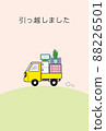 Moving postcard Moving with a light tiger 88226501