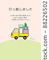 Moving postcard Moving with a light tiger 88226502