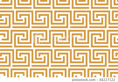 Abstract geometric pattern with stripes, lines. Seamless vector background. White and gold ornament. Simple lattice graphic design Abstract geometric pattern with stripes, lines. Seamless vector background. White and gold ornament. Simple lattice graphic design 88227122
