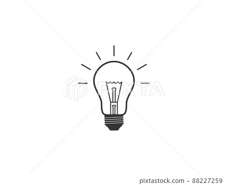Bulb, creative, lamp icon. Vector illustration. Bulb, creative, lamp icon. Vector illustration. 88227259