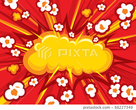 Popcorn explosion vector illustration 88227349