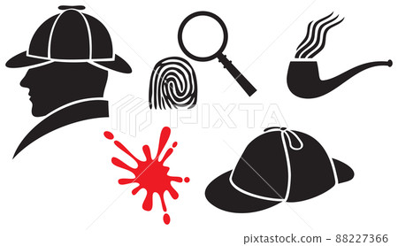 Sherlock Holmes icons 88227366