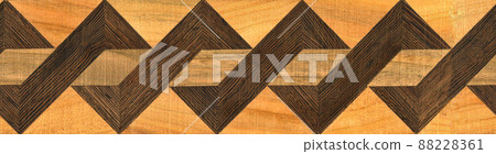 Wooden marquetry can be patterns created from the combination of wood, wooden floor, parquet, cutting board Wooden marquetry can be patterns created from the combination of wood, wooden floor, parquet, cutting board 88228361