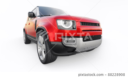 Expedition SUV for rural areas and outdoor activities. 3d render Expedition SUV for rural areas and outdoor activities. 3d render 88228908