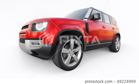 Expedition SUV for rural areas and outdoor activities. 3d render Expedition SUV for rural areas and outdoor activities. 3d render 88228909