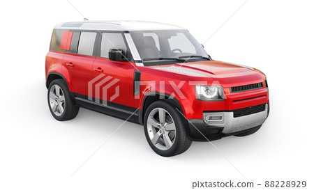 Expedition SUV for rural areas and outdoor activities. 3d render 88228929