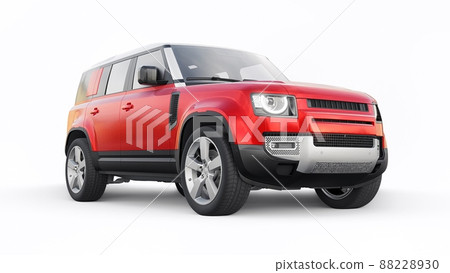 Expedition SUV for rural areas and outdoor activities. 3d render 88228930