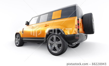 Expedition SUV for rural areas and outdoor activities. 3d render Expedition SUV for rural areas and outdoor activities. 3d render 88228943