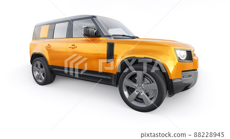 Expedition SUV for rural areas and outdoor activities. 3d render Expedition SUV for rural areas and outdoor activities. 3d render 88228945