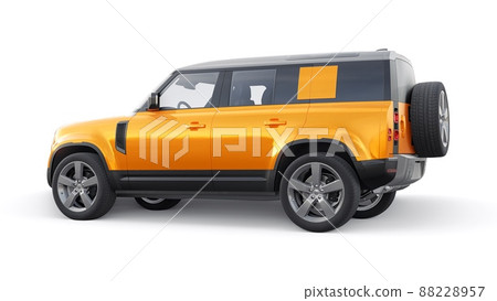 Expedition SUV for rural areas and outdoor activities. 3d render Expedition SUV for rural areas and outdoor activities. 3d render 88228957