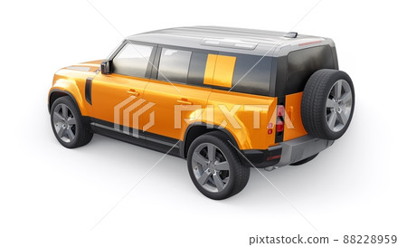 Expedition SUV for rural areas and outdoor activities. 3d render Expedition SUV for rural areas and outdoor activities. 3d render 88228959