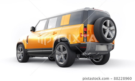 Expedition SUV for rural areas and outdoor activities. 3d render Expedition SUV for rural areas and outdoor activities. 3d render 88228960