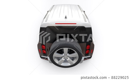 Expedition SUV for rural areas and outdoor activities. 3d render Expedition SUV for rural areas and outdoor activities. 3d render 88229025