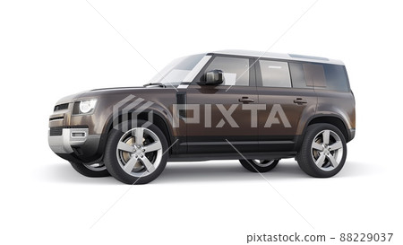 Expedition SUV for rural areas and outdoor activities. 3d render 88229037