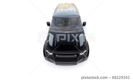 Expedition SUV for rural areas and outdoor activities. 3d render Expedition SUV for rural areas and outdoor activities. 3d render 88229101