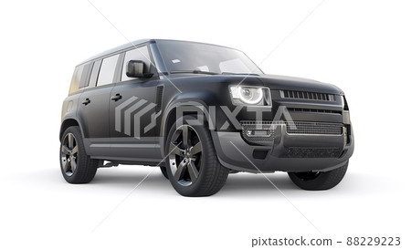 Expedition SUV for rural areas and outdoor activities. 3d render 88229223