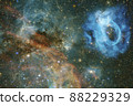 Nebula, cluster of stars in deep space. Elements of this image furnished by NASA 88229329