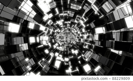 VJ Tunnel Cube Cyberspace 數碼黑白【還有一個Ver】 VJ Tunnel Cube Cyberspace 數碼黑白【還有一個Ver】 88229809