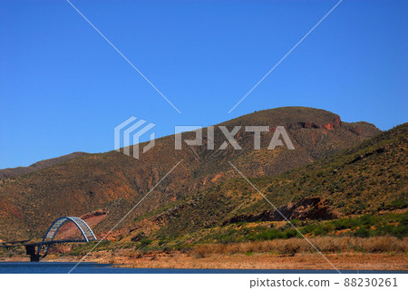 Desert Lake Bridge 88230261