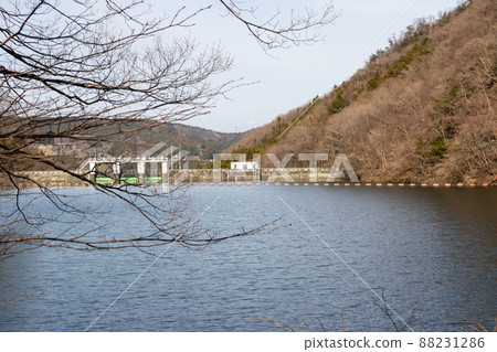 Lake Myogi, Annaka City, Gunma Prefecture Lake Myogi, Annaka City, Gunma Prefecture 88231286