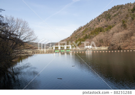 Lake Myogi, Annaka City, Gunma Prefecture Lake Myogi, Annaka City, Gunma Prefecture 88231288